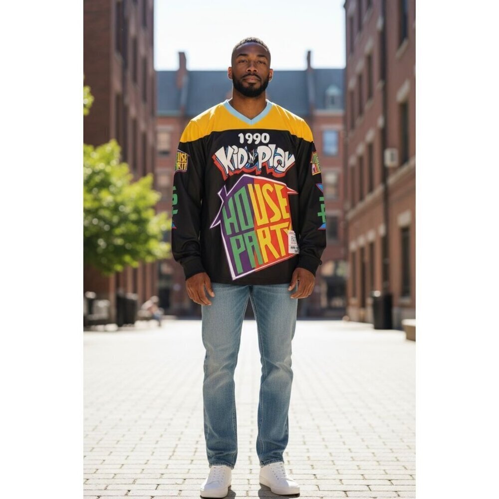 KID 'N' PLAY HOUSE PARTY Headgear Classics Yellow Hockey Jersey Size XS